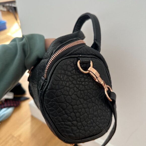 Alexander Wang Mini Rockie Top Handle Shoulder Bag Pebbled Leather Studded Botto - Picture 7 of 15